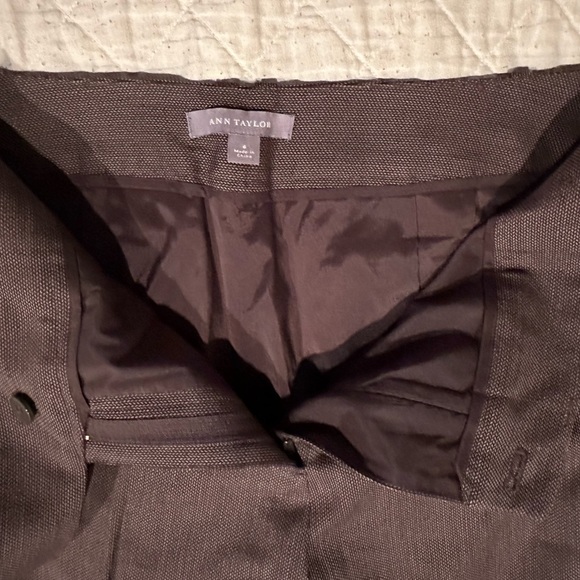 Ann Taylor women’s tweed work pants! Size-6! Brown! Button closure! - Picture 3 of 11